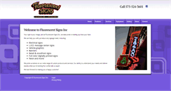 Desktop Screenshot of fluorescentsignsinc.com